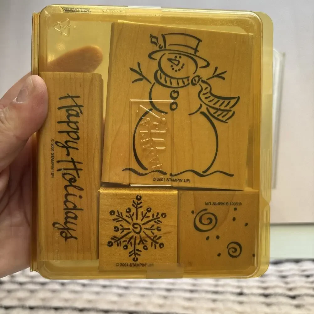 Stampin’ Up! HUGE Collection Vintage 80s 90s Wood Rubber Stamps Many Sets Styles